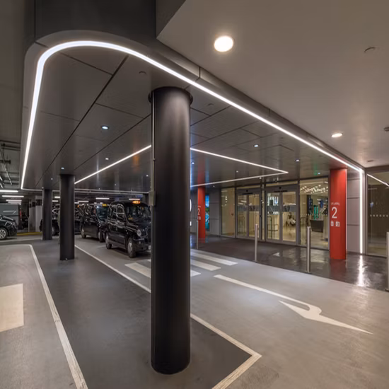 Luce lineare a sospensione flessibile per apparecchio a barra LED per edifici per uffici commerciali