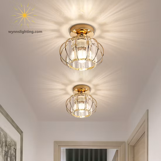 Lampada da soffitto a LED in cristallo Lampada da soffitto moderna per sala da pranzo Illuminazione da camera da letto