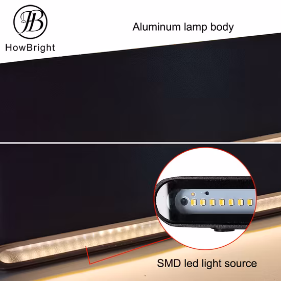 Quanto luminoso moderno prezzo economico impermeabile IP54 alluminio portico riparo illuminazione su e giù lampada da parete per esterni