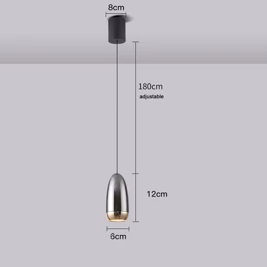 Mini lampade a sospensione a LED moderne regolabili su e giù per l'isola della cucina