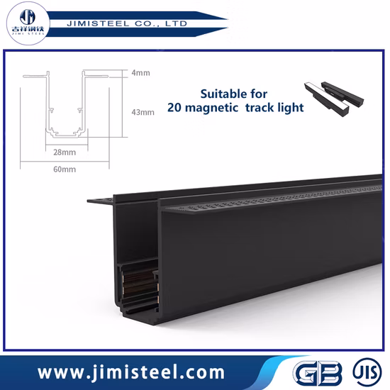 Luce per binari magnetici/Fornitore di binari/Produttore di fabbrica di alluminio/Fornitore di binari di Guzhen