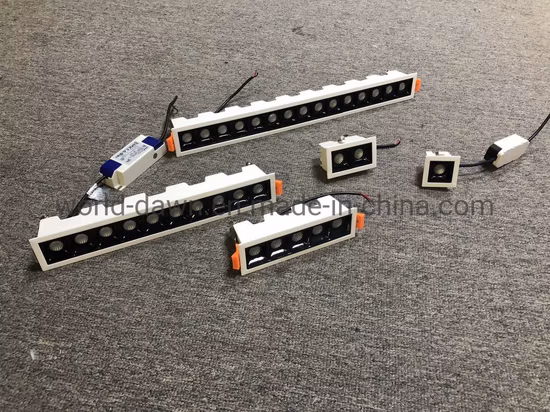 Faretto da incasso a soffitto COB da incasso a soffitto da 55 mm con taglio intelligente per bagno, camera da letto, quadrato, rotondo, LED, illuminazione commerciale per interni, faretto da incasso