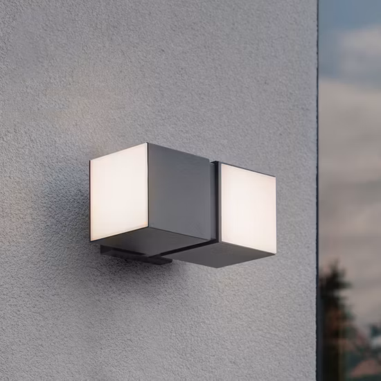 Corridoio su e giù IP65 Esterno in alluminio Nero Alloggiamento Diretto Indiretto Night Sconce Apparecchi di illuminazione Scale Lampada a parete a LED Montaggio Lampada da parete per esterni